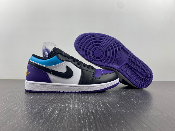 air jordan 1 low court purple tropical twist 553558-154