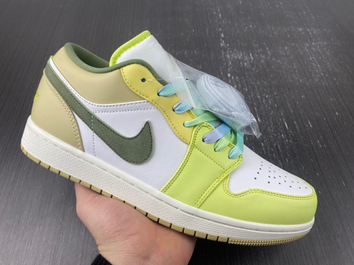 jordan 1 low sail white oil green - fd9906-131
