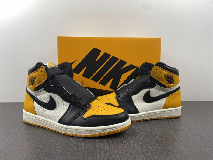 air jordan 1 high og "yellow toe" 555088-711