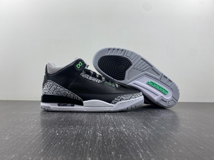 air jordan 3 "green glow" ct8532-031