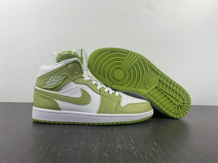 air jordan 1 mid green python (w) - dv2959-113
