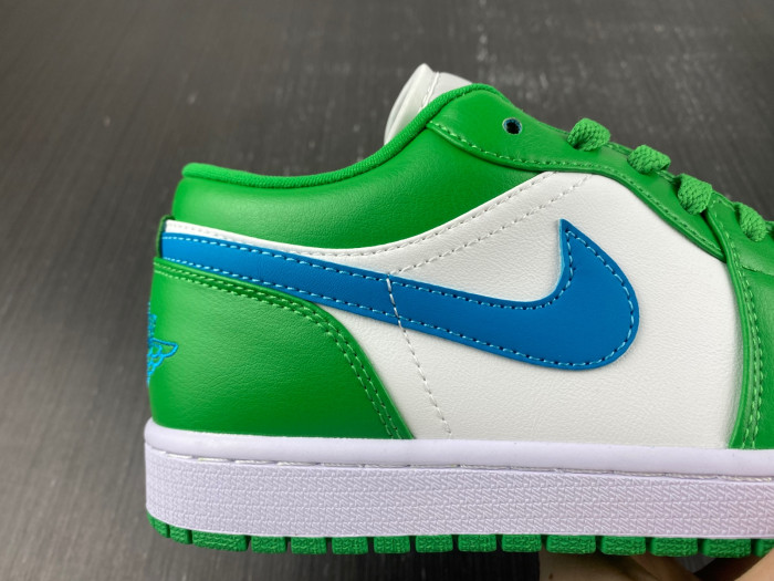 air jordan 1 low "lucky green/aquatone" dc0774-304