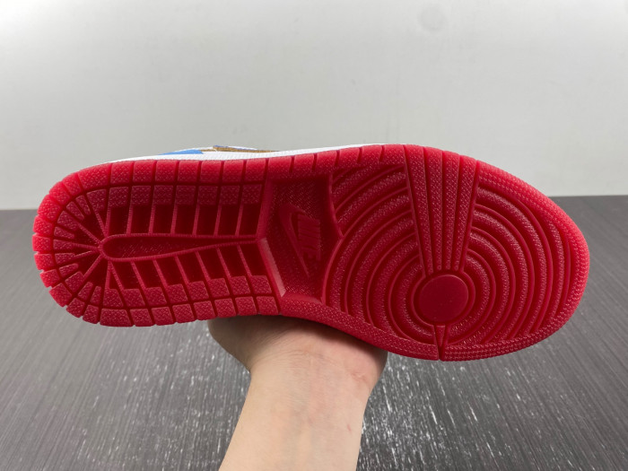 air jordan 1 low gs white university blue fn8895-141