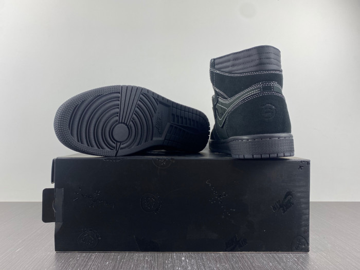 travis scott x air jordan 1 high og “black phantom” dm7866-001