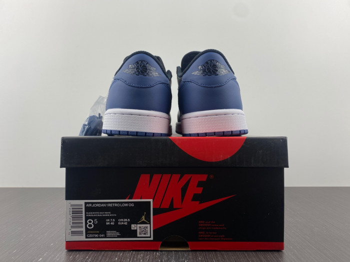 air jordan 1 retro low og mystic navy - cz0790-041