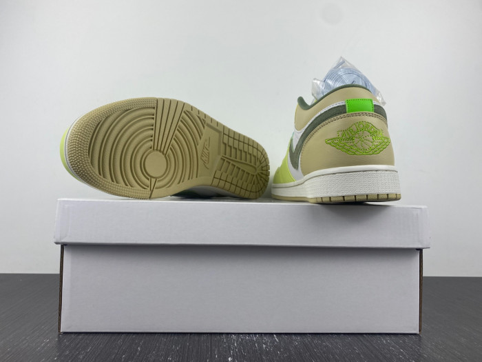 jordan 1 low sail white oil green - fd9906-131