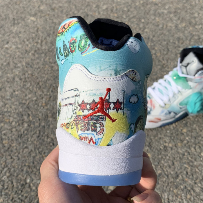 air jordan 5 retro wings (gs) av3663-900