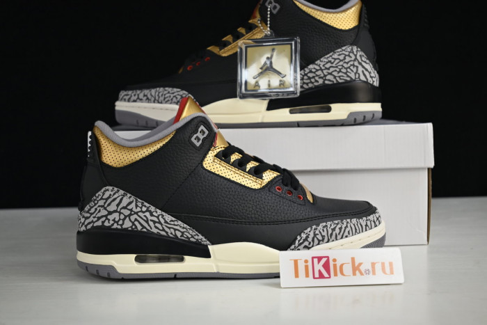 air jordan 3 black gold wmns ck9246-067
