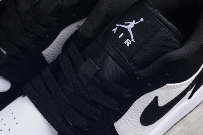 jordan 1 retro low black gym white - 552780-018