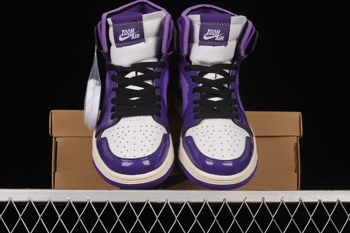 air jordan 1 high zoom air cmft purple patent (w) ct0979-505