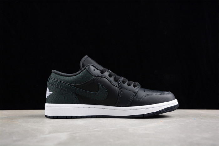 air jordan 1 low "black elephant" fb9907-001