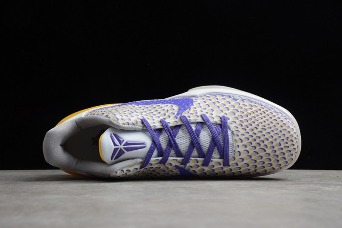 new nike kobe 6 white purple yellow cw2190-105