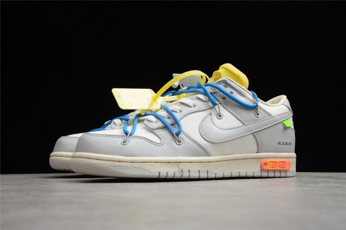 nike dunk low off-white lot 10 - dm1602-112