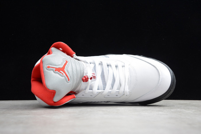 air jordan 5 retro fire red silver tongue (2020) da1911-102