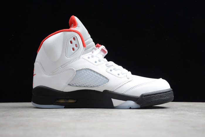 air jordan 5 retro fire red silver tongue (2020) da1911-102