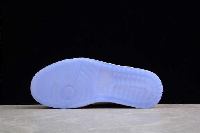 air jordan 1 mid barcelona sweater red patent - dc7294-600