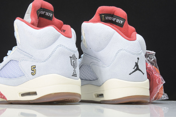 trophy room x air jordan 5 jsp ice blue ci1899-400