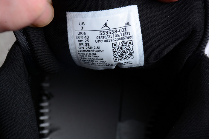 jordan 1 retro low black gym white - 552780-018