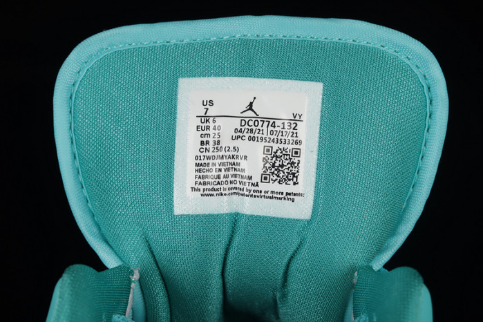 air jordan 1 low turquoise dc0774-132