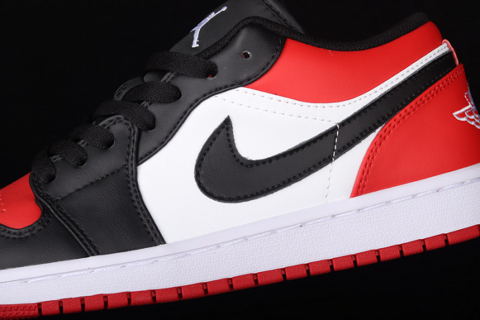air jordan 1 low bred toe - 553558-612