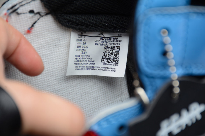 air jordan 1 unc to chicago fearless ck5666-100