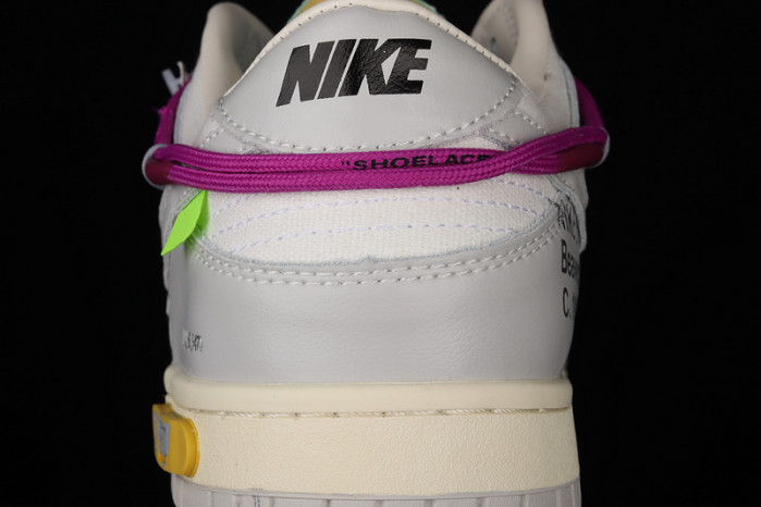 nike dunk low off-white lot 21 - dm1602-100
