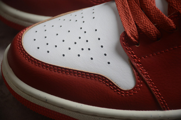 air jordan 1 low "white/dune red" fj3459-160