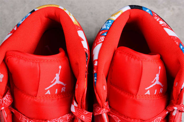 air jordan 1 mid barcelona sweater red patent - dc7294-600