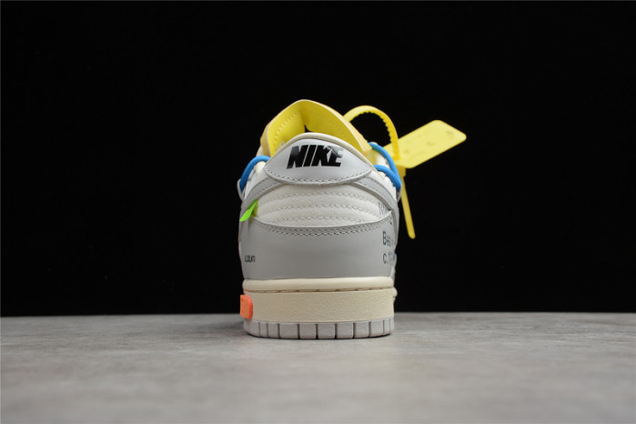 nike dunk low off-white lot 10 - dm1602-112