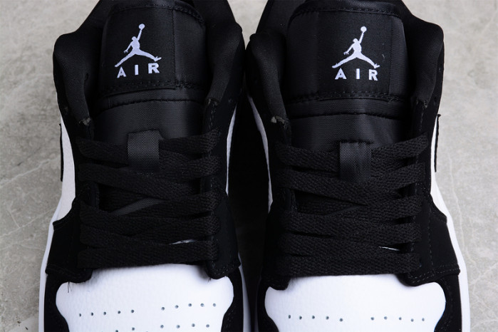 jordan 1 retro low black gym white - 552780-018