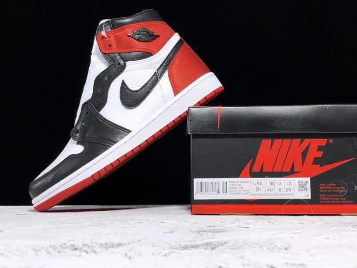 air jordan 1 retro high satin black toe (w) cd0461-016