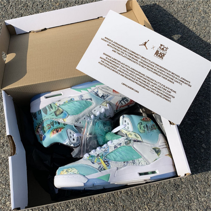 air jordan 5 retro wings (gs) av3663-900
