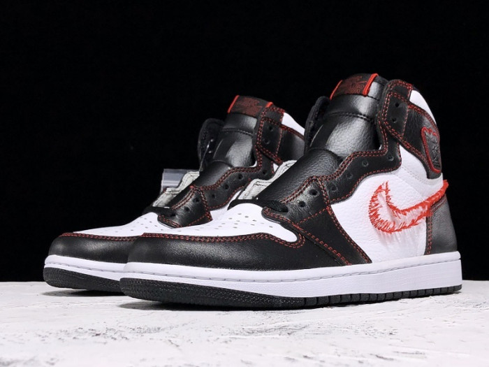 air jordan 1 defiant white black gym red tour yellow cd6579-071